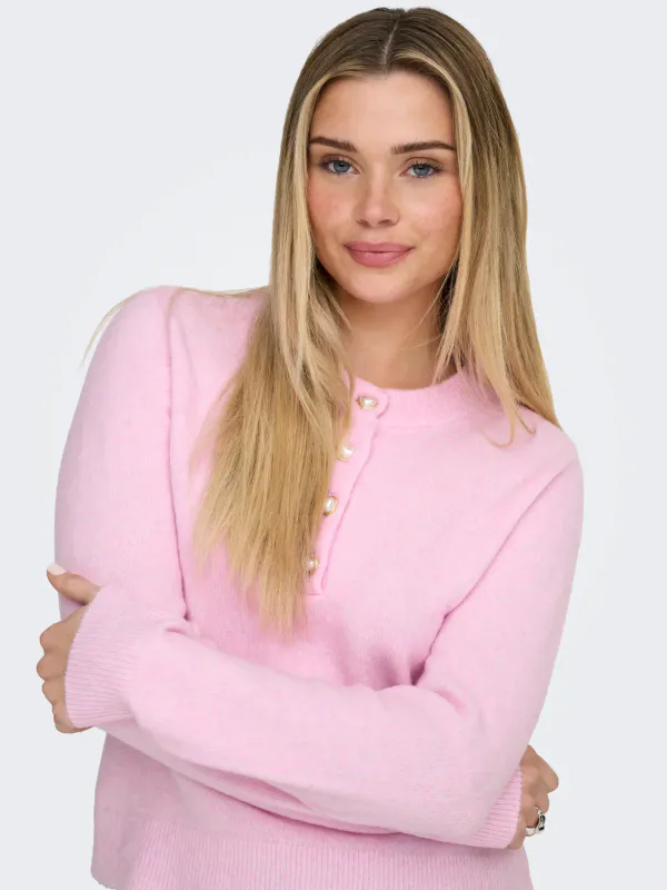 Only Onlmacey  Strikkegenser Rosa