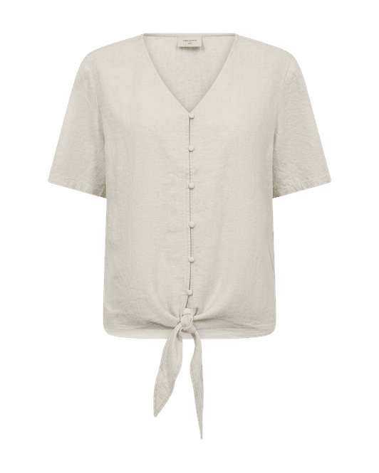 Hovedbilde Freequent Lava Bluse Moonbeam Linbluse med ...