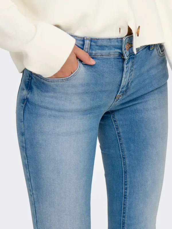 Only Onlblush Low Waist Flared Jeans Lys Denim 30