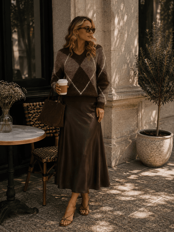 Vero Moda Vmcharm Midiskjørt Brun