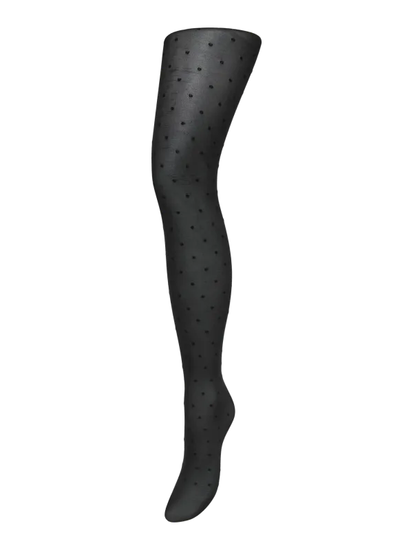 Vero Moda Vmfiona Dot Tights Sorte Prikkete Strømpebukser