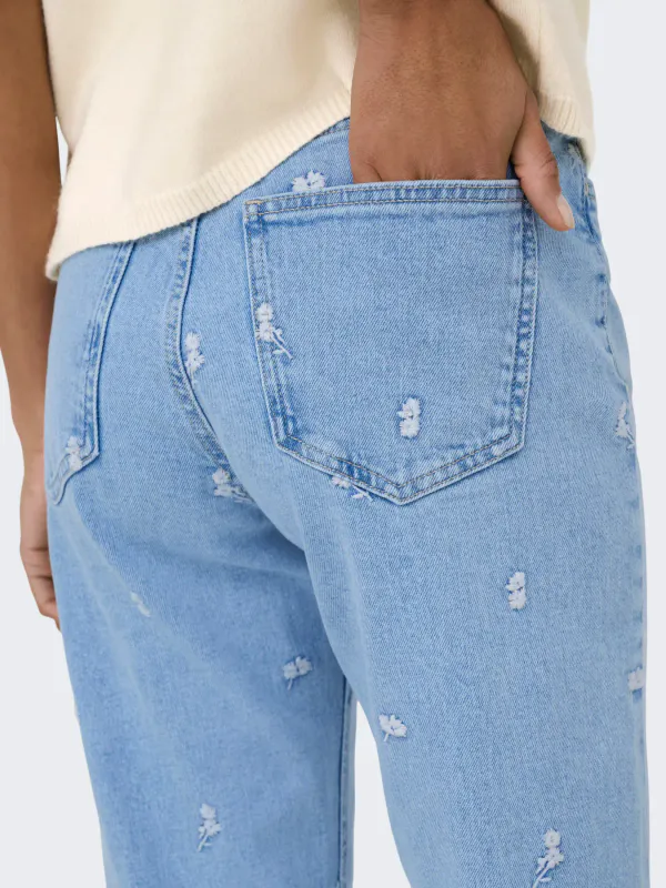 Only Onlemily High Waist Straight Ankle Jeans