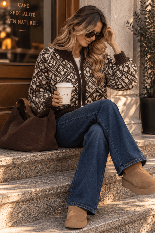 Vero Moda Vminga Strikkejakke Brun