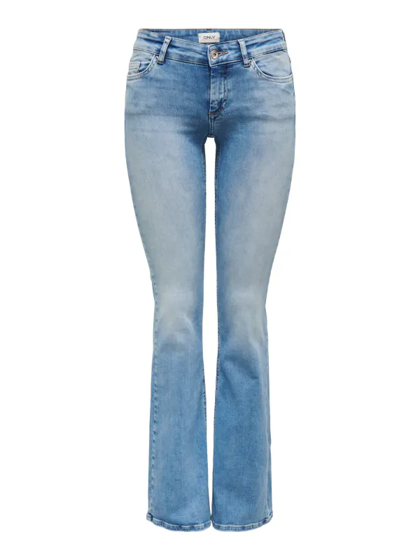 Only Onlblush Low Waist Flared Jeans Lys Denim 32