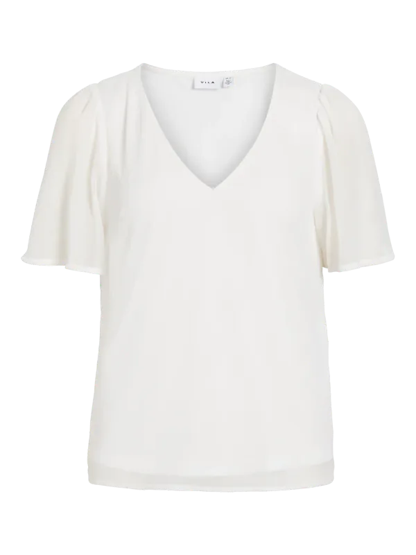 Vila Vifalia Bluse Hvit