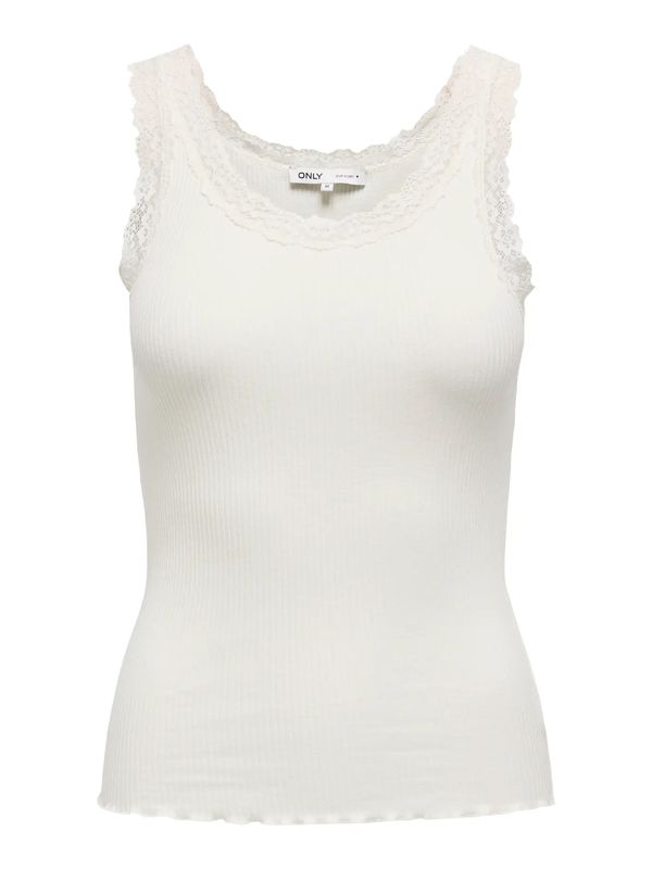 Only Onlsara Blonde Singlet Offwhite