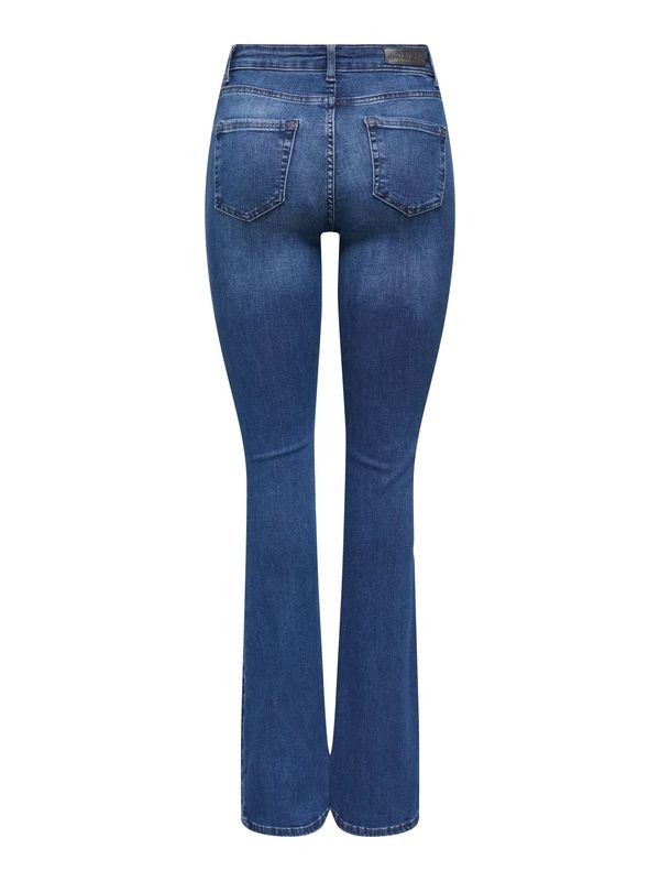 Only Onlblush Mid Flared Jeans 30 Dark Blue Denim