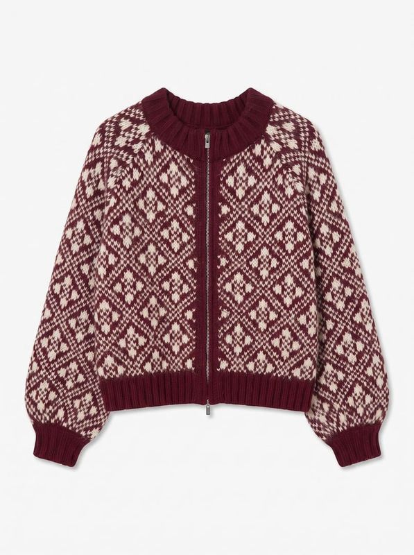 Vero Moda Vminga Strikkejakke Burgunder