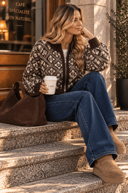 Vero Moda Vminga Strikkejakke Brun