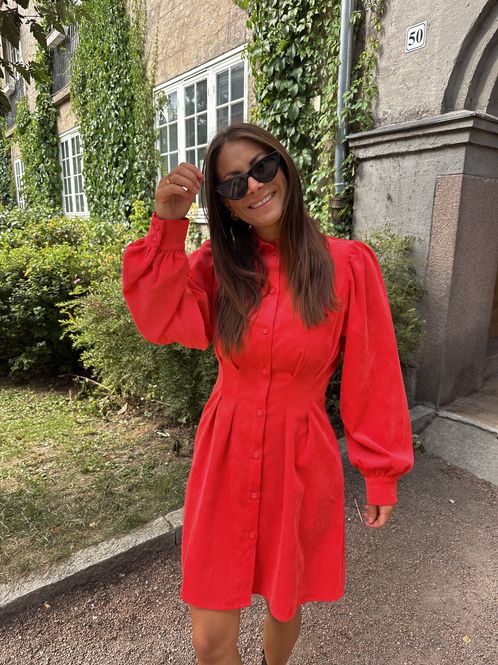 Hovedbilde Vicordu Cord Kjole Rød