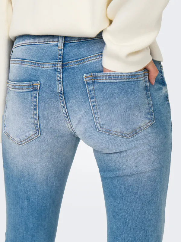 Only Onlblush Low Waist Flared Jeans Lys Denim 32