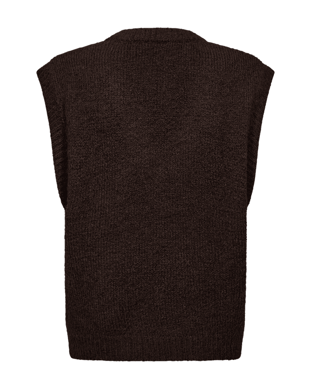Freequent Fqgrslulu Argyle Strikkevest Brun/Beige