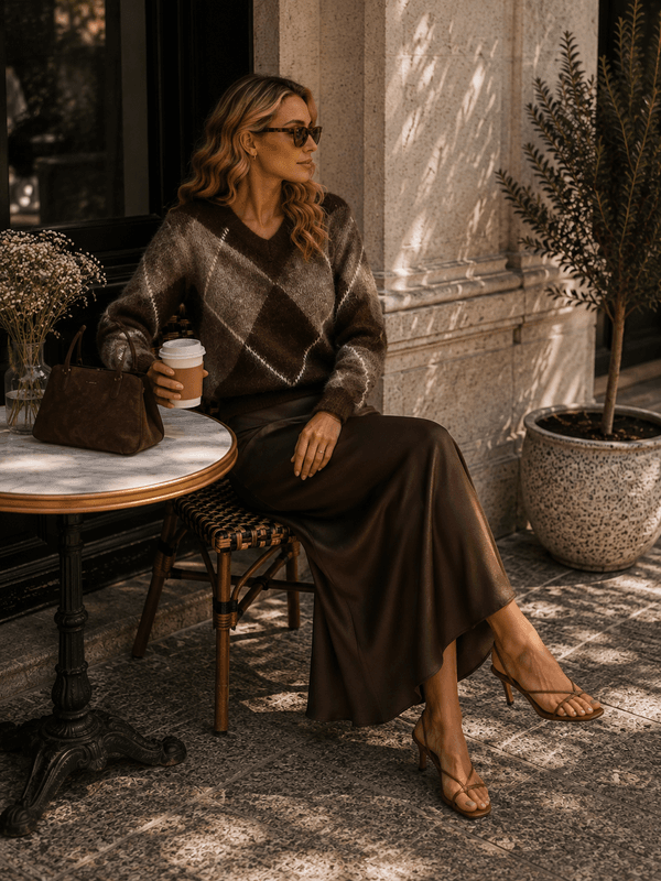 Vero Moda Vmcharm Midiskjørt Brun