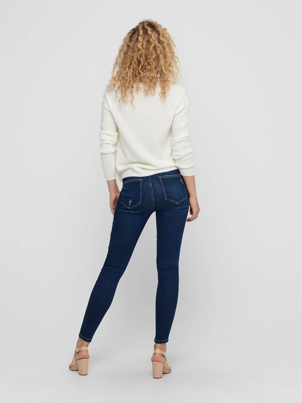 Only Onlcamilla v-neck Strikkegenser Offwhite