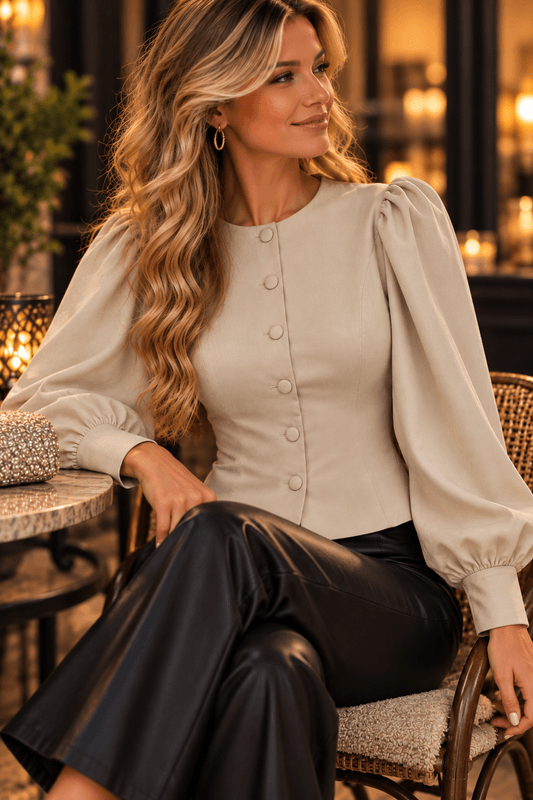 Vila Vishina Bluse Creme