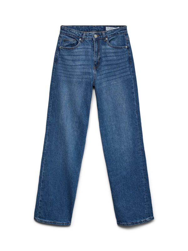 Vero Moda Vmtessa High Waist Wide Jeans 30 Medium Blue