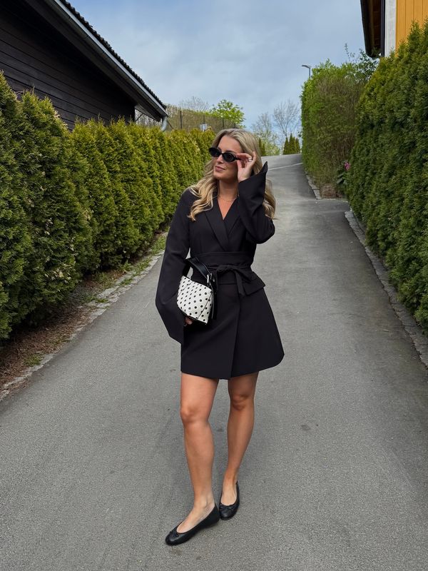 Vero Moda Vmbecca Blazerkjole med Belte Svart