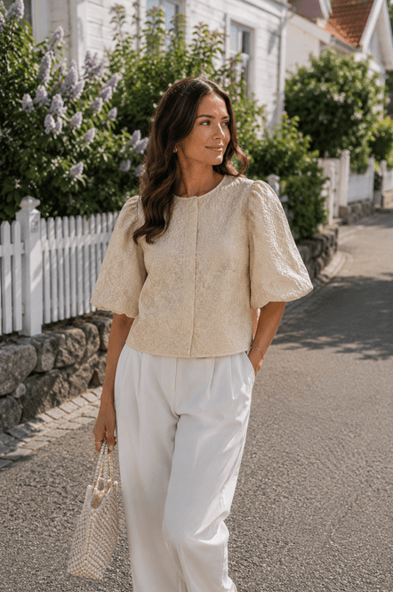 Hovedbilde Vero Moda Vmlaia Strukturert Topp Creme