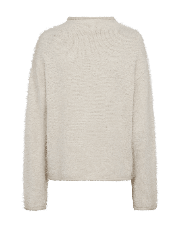 Freequent Fqcat Fluffy Strikkegenser Creme