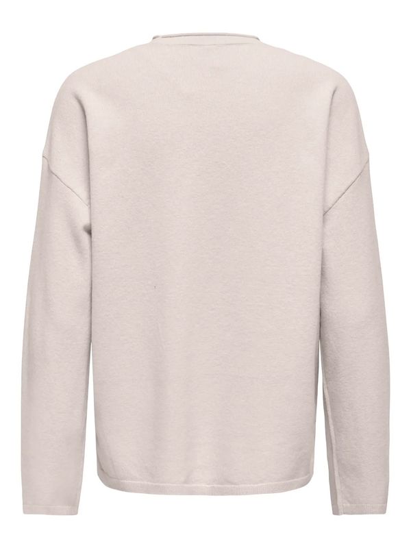 Only Onlloyal Amalio Strikkegenser Beige